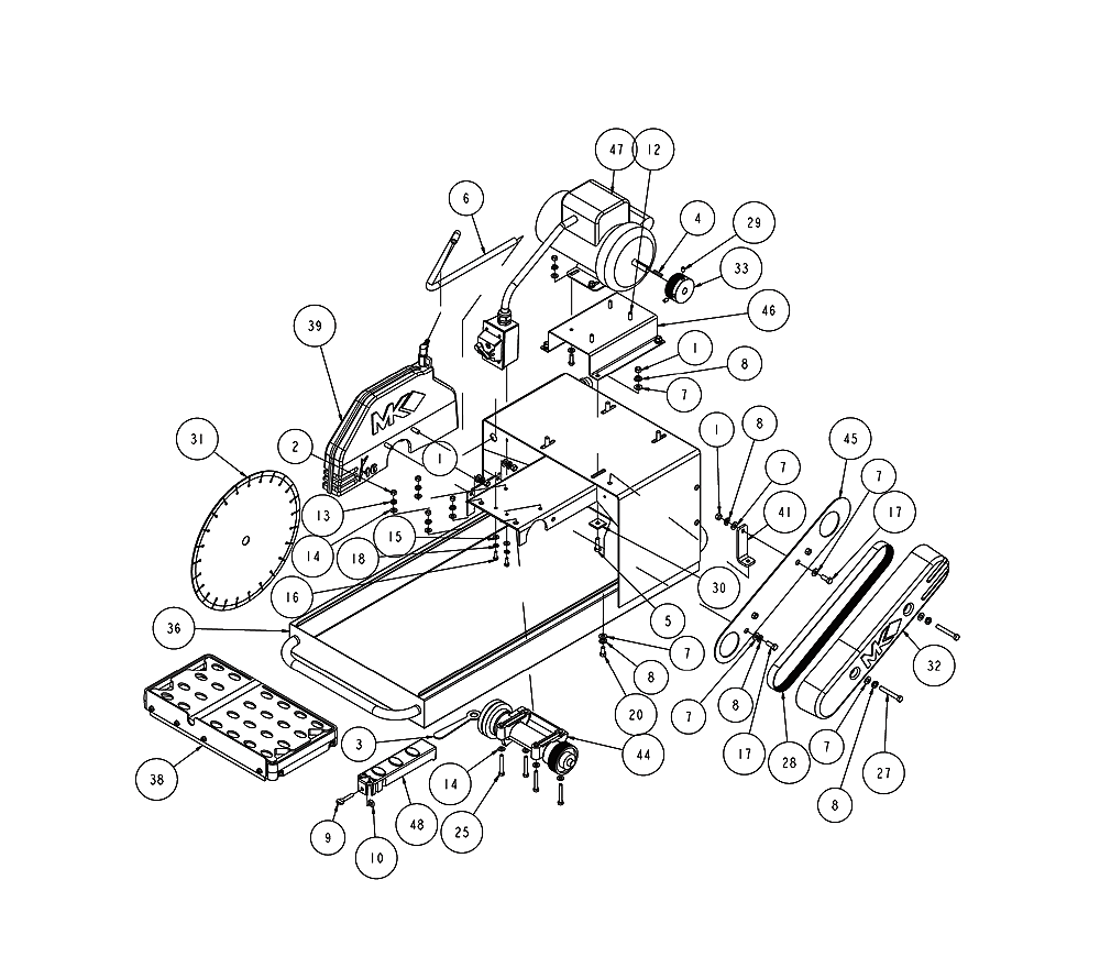 Buy MK Diamond MK1280 (168786) Replacement Tool Parts MK Diamond MK